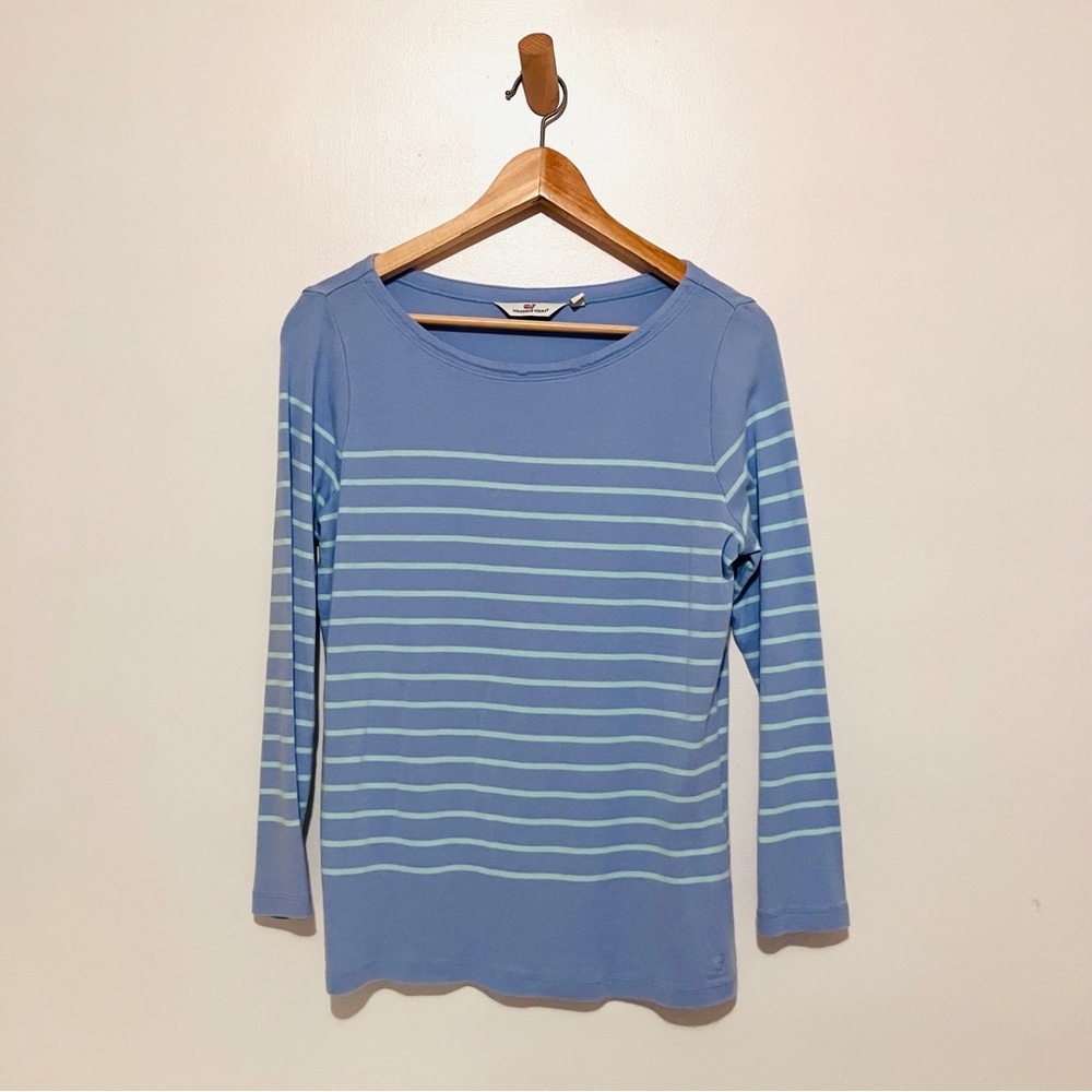 Joules Blue Striped Long Sleeve Tee